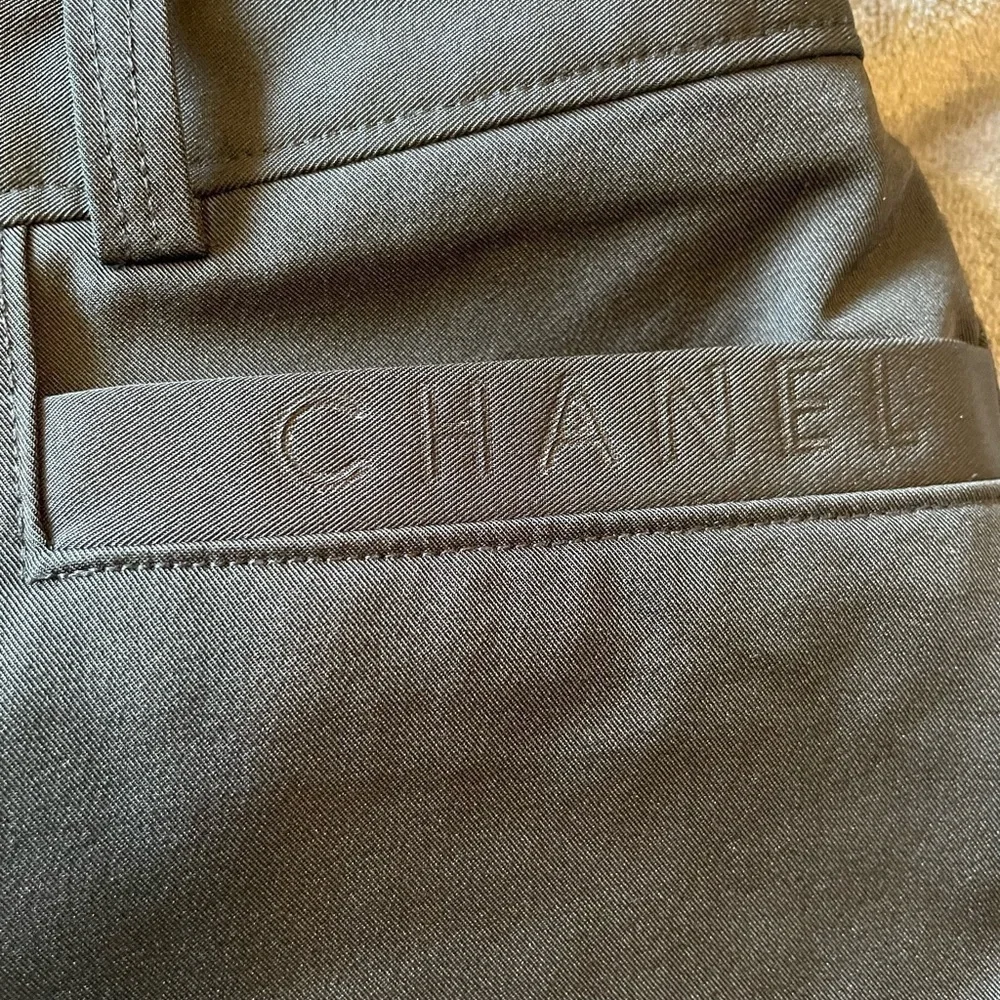 Chanel Identification Line Black Pants size 8